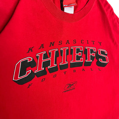 Y2K Kansas City Chiefs Reebok Red Spell-Out Tee