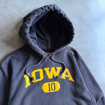 Y2K Champion Iowa Hawkeyes #10 Spell-Out Hoodie