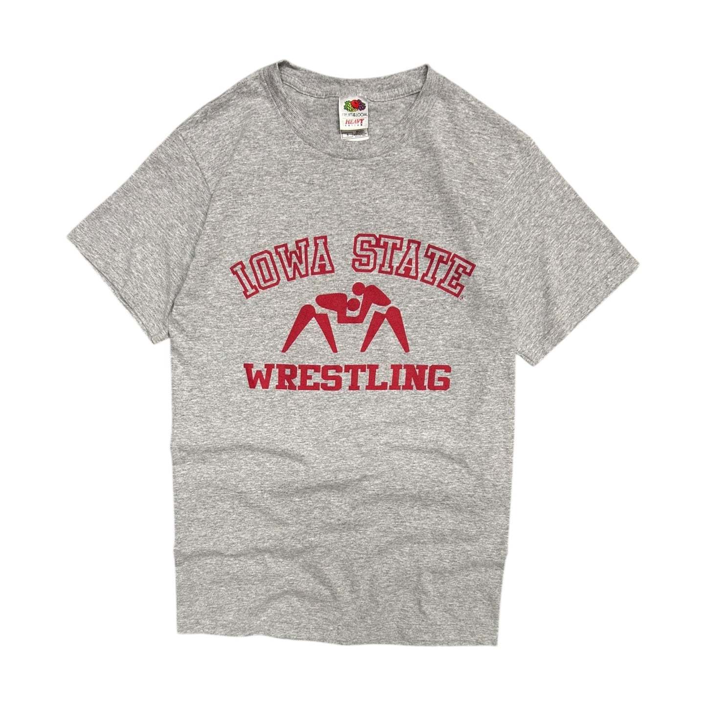 Y2K Iowa State Wrestling Grey & Red Tee