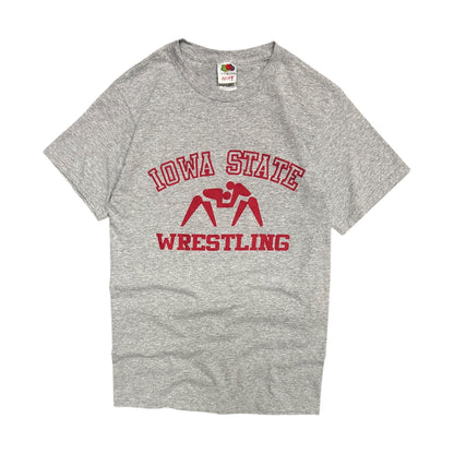 Y2K Iowa State Wrestling Grey & Red Tee