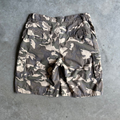 Vintage Canyon Guide Military Camo Cargo Shorts