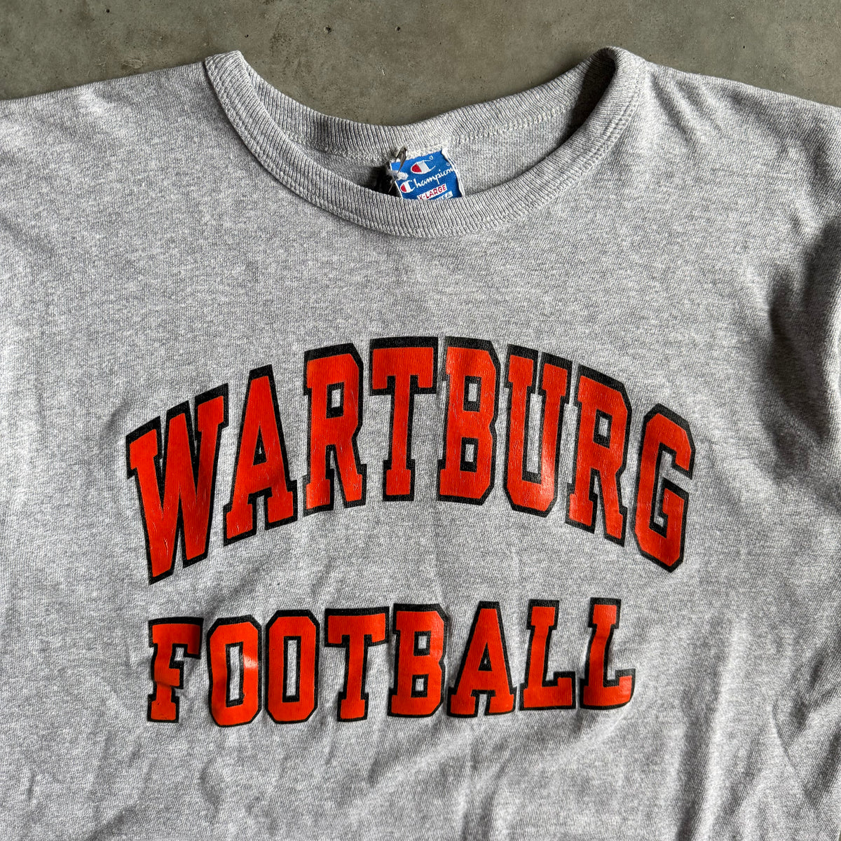 Vintage Champion Wartburg Football T Shirt