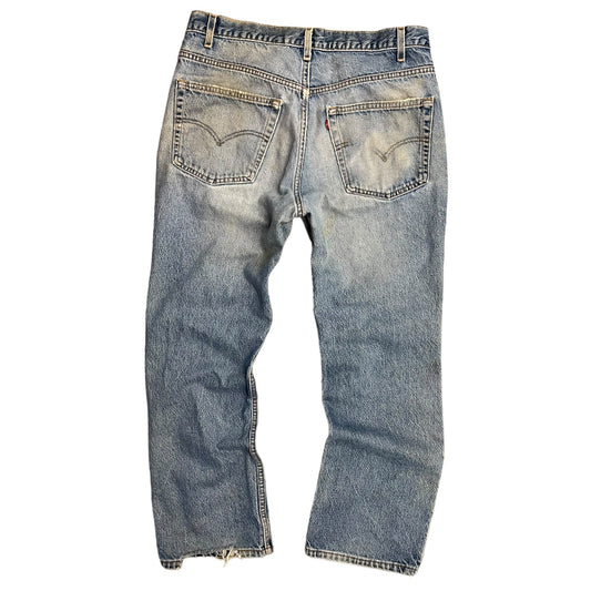 90s Levi’s 517 Boot Cut Distressed Jeans