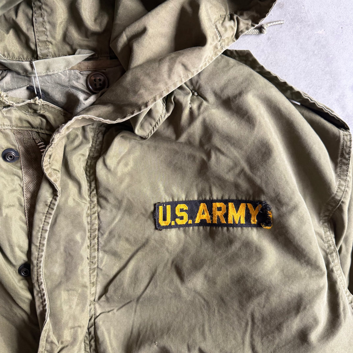 Vintage Thrashed US Army M-1951 Fishtail Parka W/ Liner
