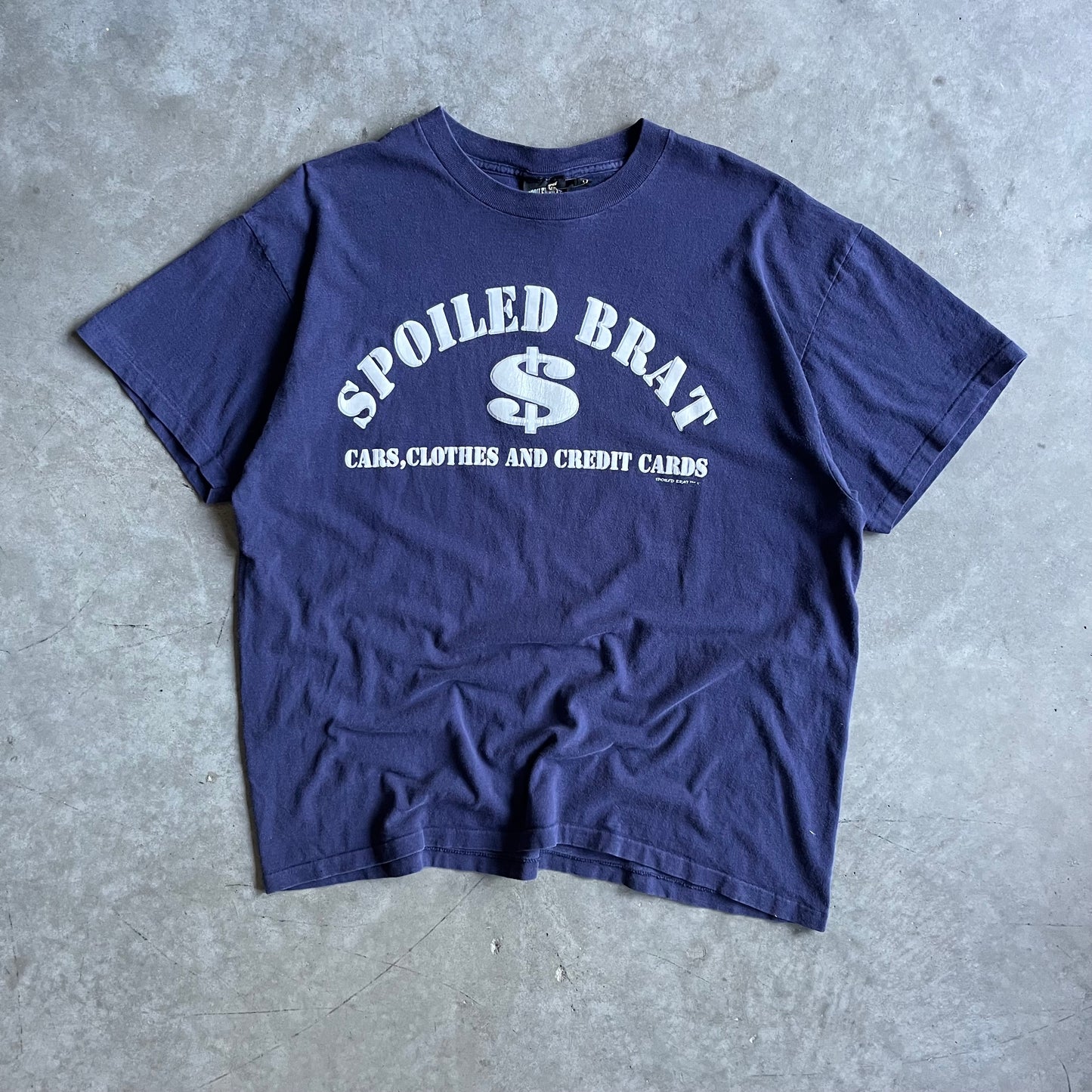 Y2K Spoiled Brat Arch Spell-Out & Slogan Tee