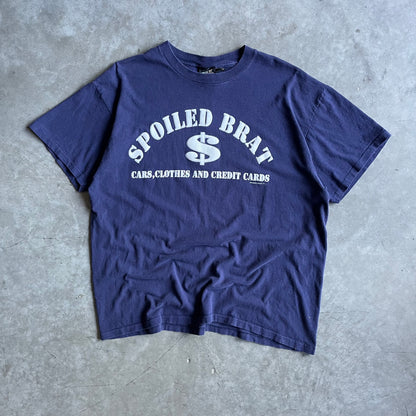 Y2K Spoiled Brat Arch Spell-Out & Slogan Tee