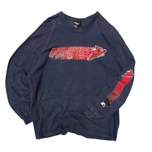 Y2K Iowa State Cyclones Starter L/S Navy Tee