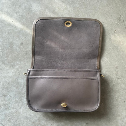 Coach 90s Grey Penny Pocket Turnlock Bag