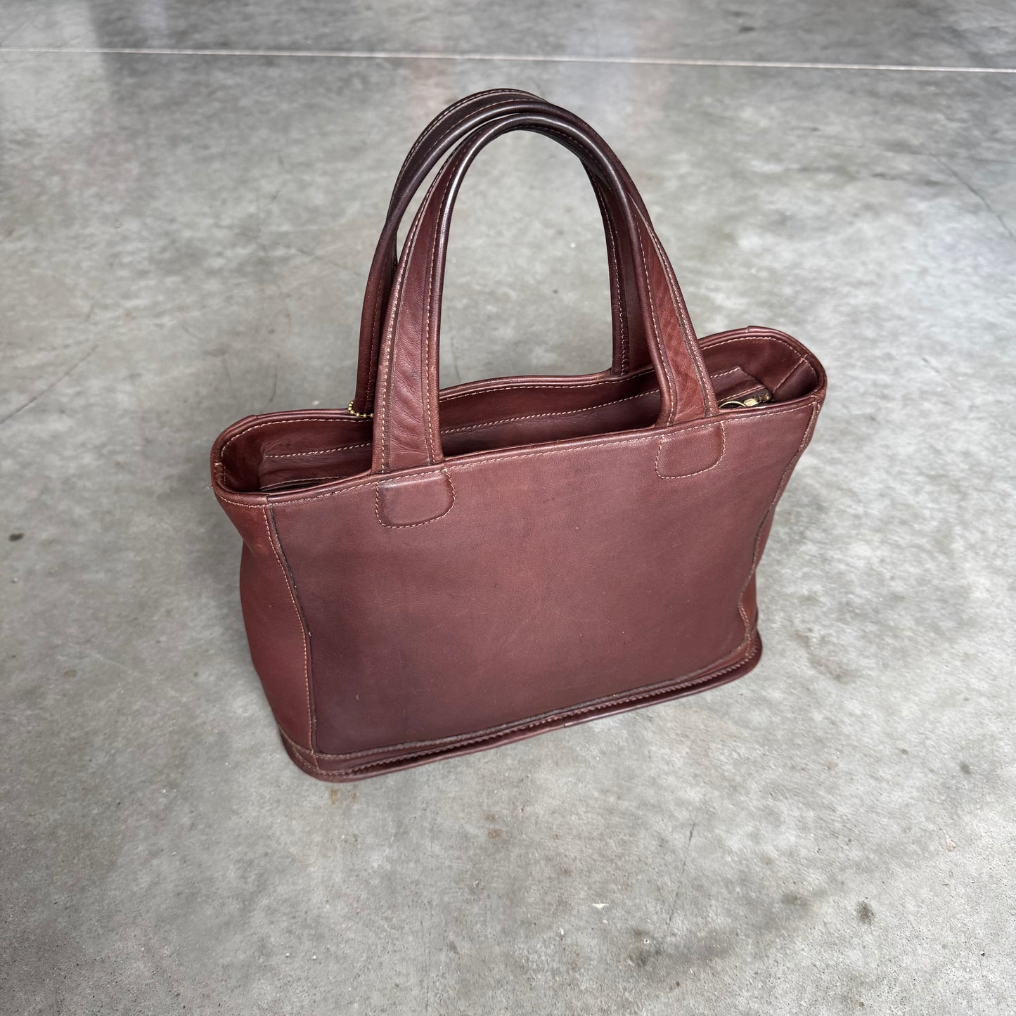Vintage Coach Bleecker Tote Mahogany