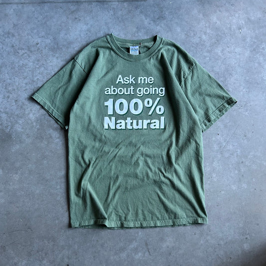 Vintage 7-Up “100% Natural” Quote Tee