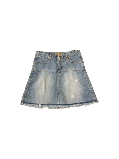 Women’s Y2K Paris Blues Jean Skirt