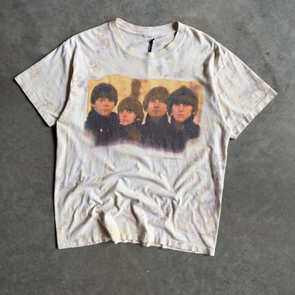 Y2K The Beatles Yellow Tie Dye Group Portrait Tee