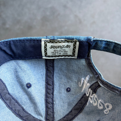 Y2K Youngan New York Yankees Denim Strap Back Hat