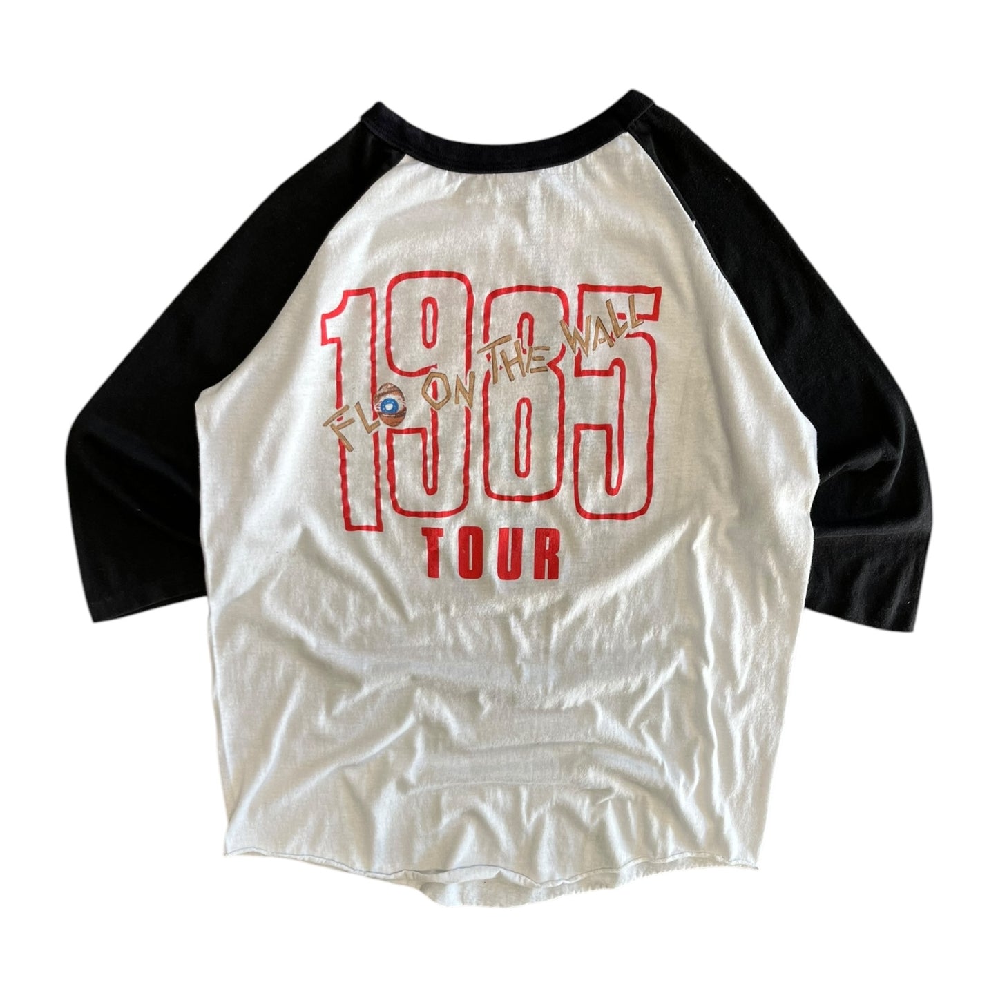 Vintage AC/DC 1985 FLEYE Tour Raglan T Shirt