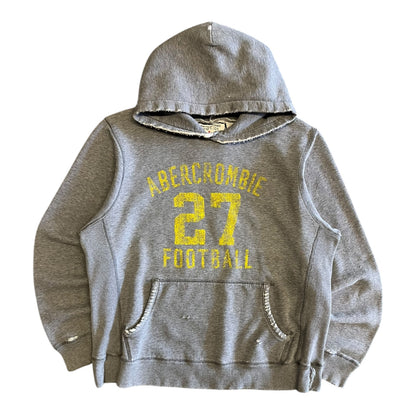 Y2K Abercrombie Football Distressed Hoodie