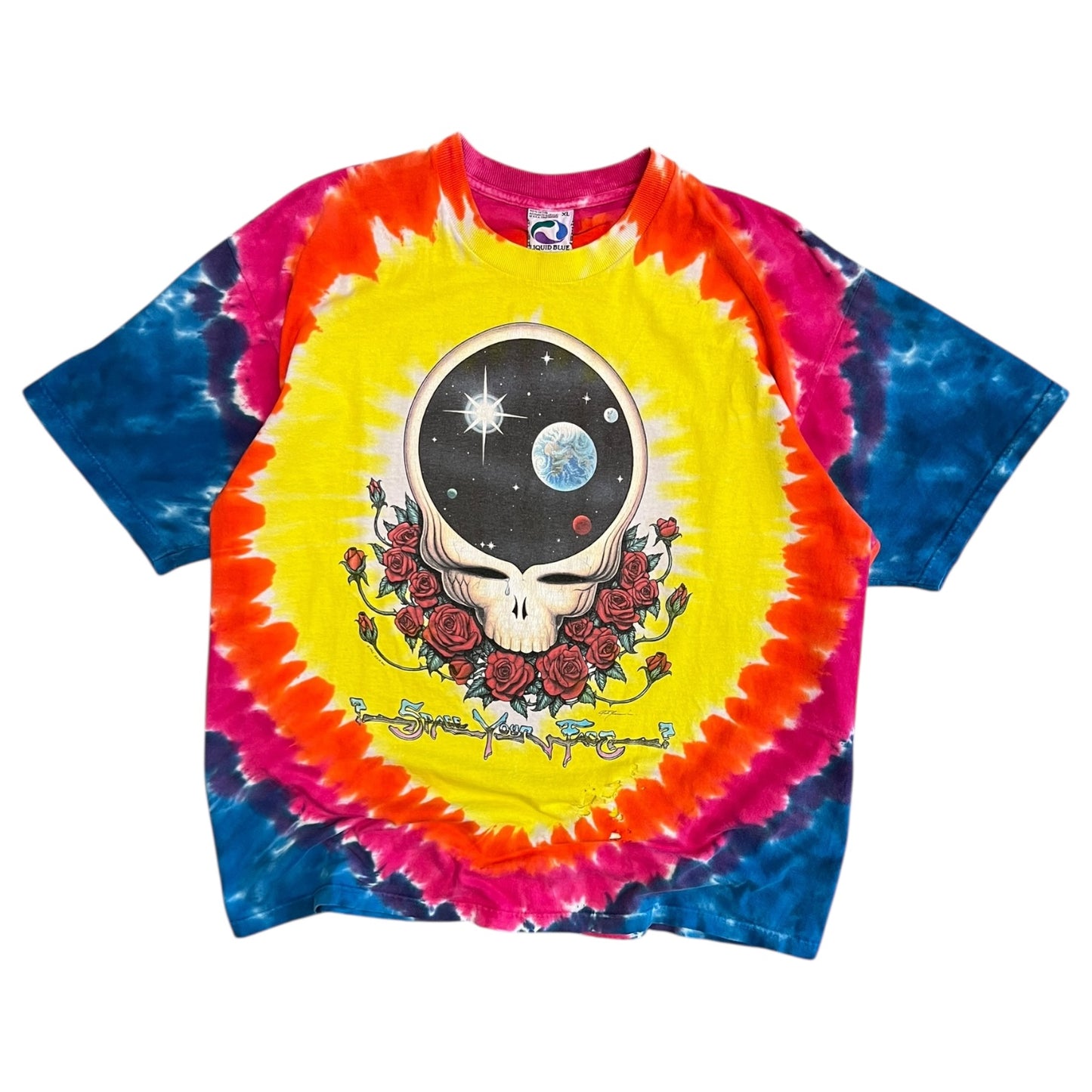 1992 Liquid Blue Grateful Dead ‘Space Your Face’ Tee