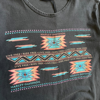 Vintage Harley Davidson Aztec Tee
