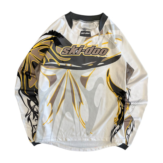Y2K Yellow & Brown Ski-Doo Motocross Jersey