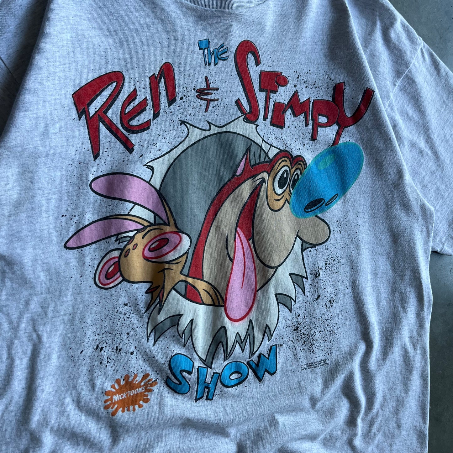 1991 The Ren & Stimpy Show Grey Tee
