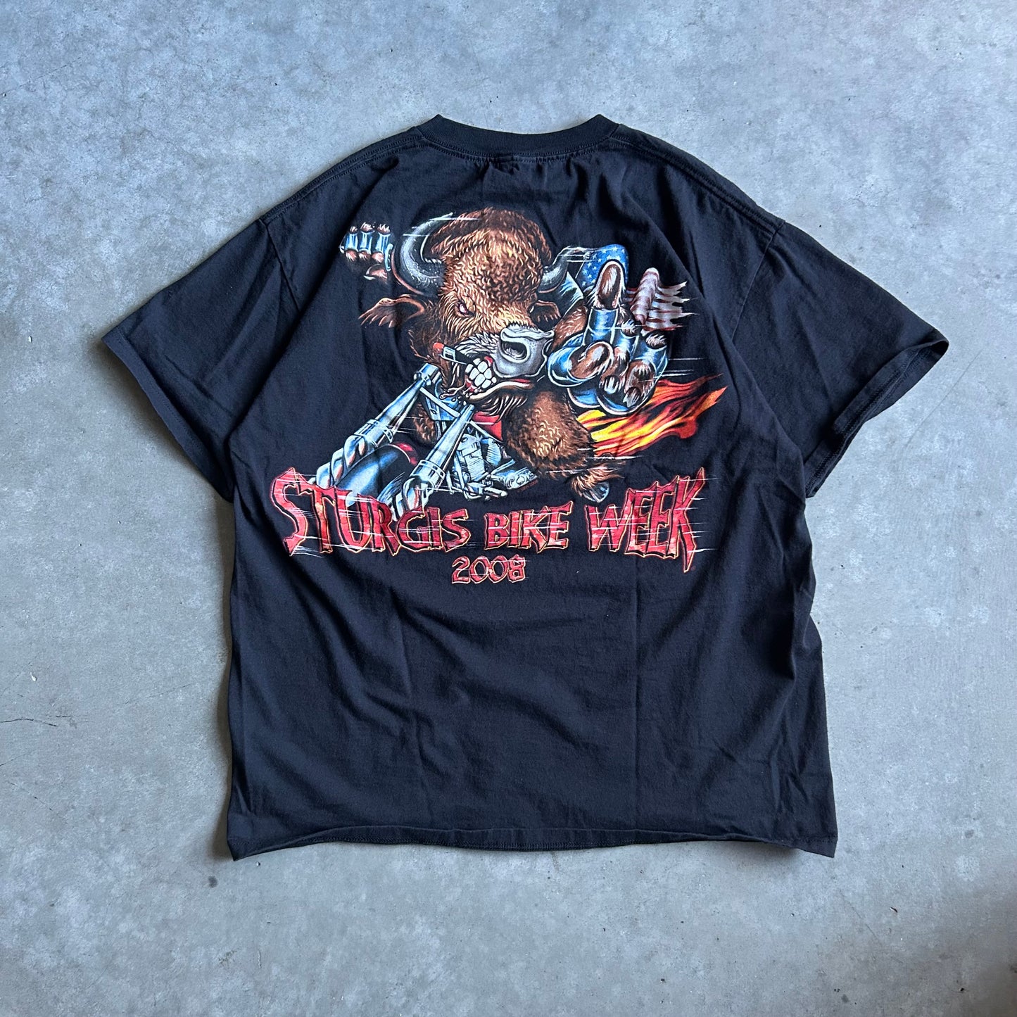 Y2K Sturgis 2008 Bike Week Bison Tee