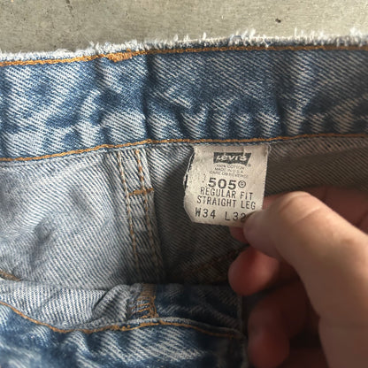 Vintage Levi’s 505 Straight Leg Distressed Pocket Jeans