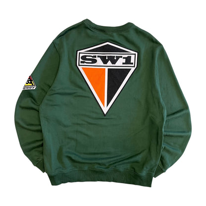Burberry Kelly Green Patch Crewneck Sweatshirt