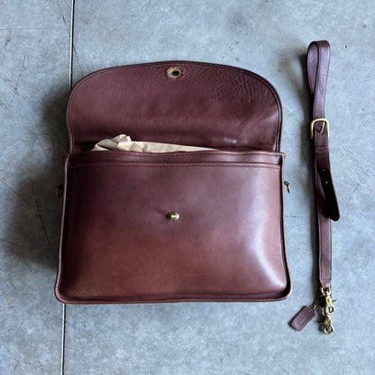 Coach 80s Mahogany Lexington Brief Case Made In United States