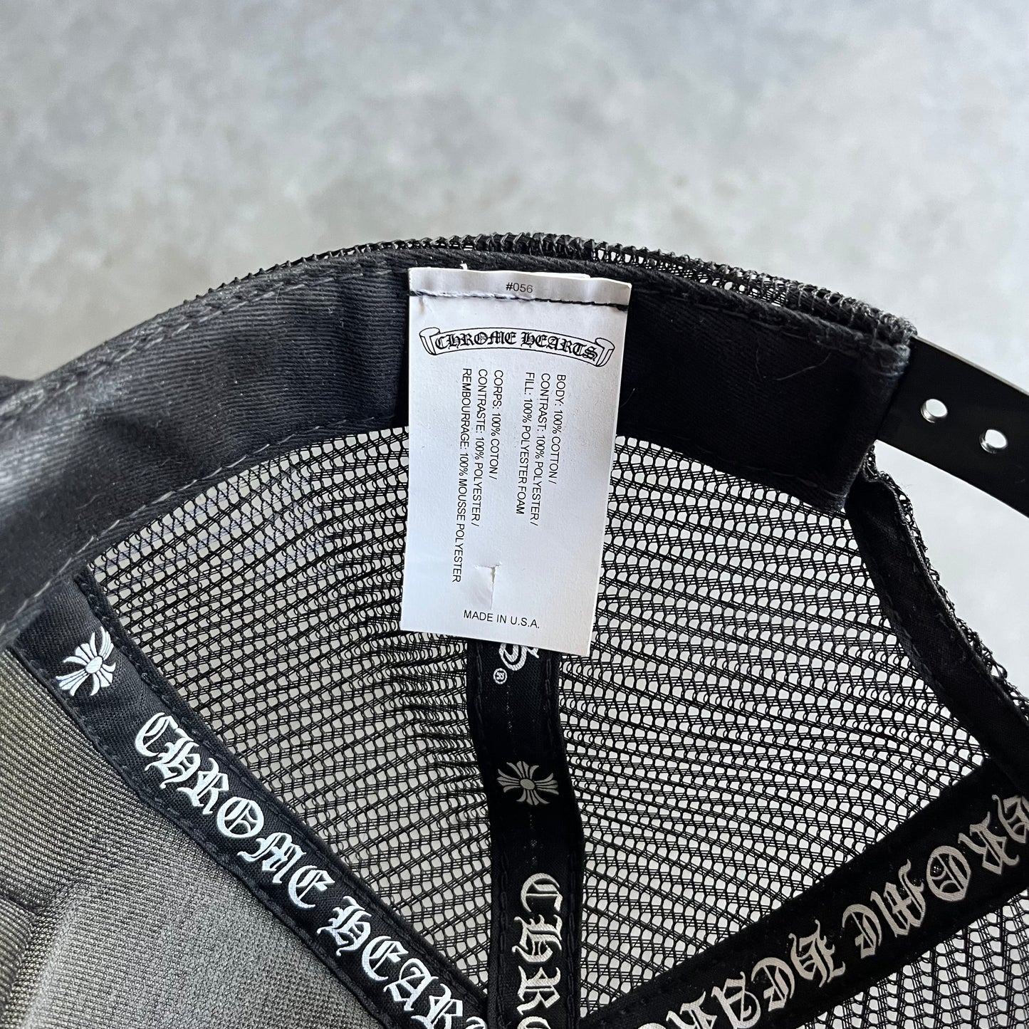 Chrome Hearts Miami Patch Trucker Hat - Black