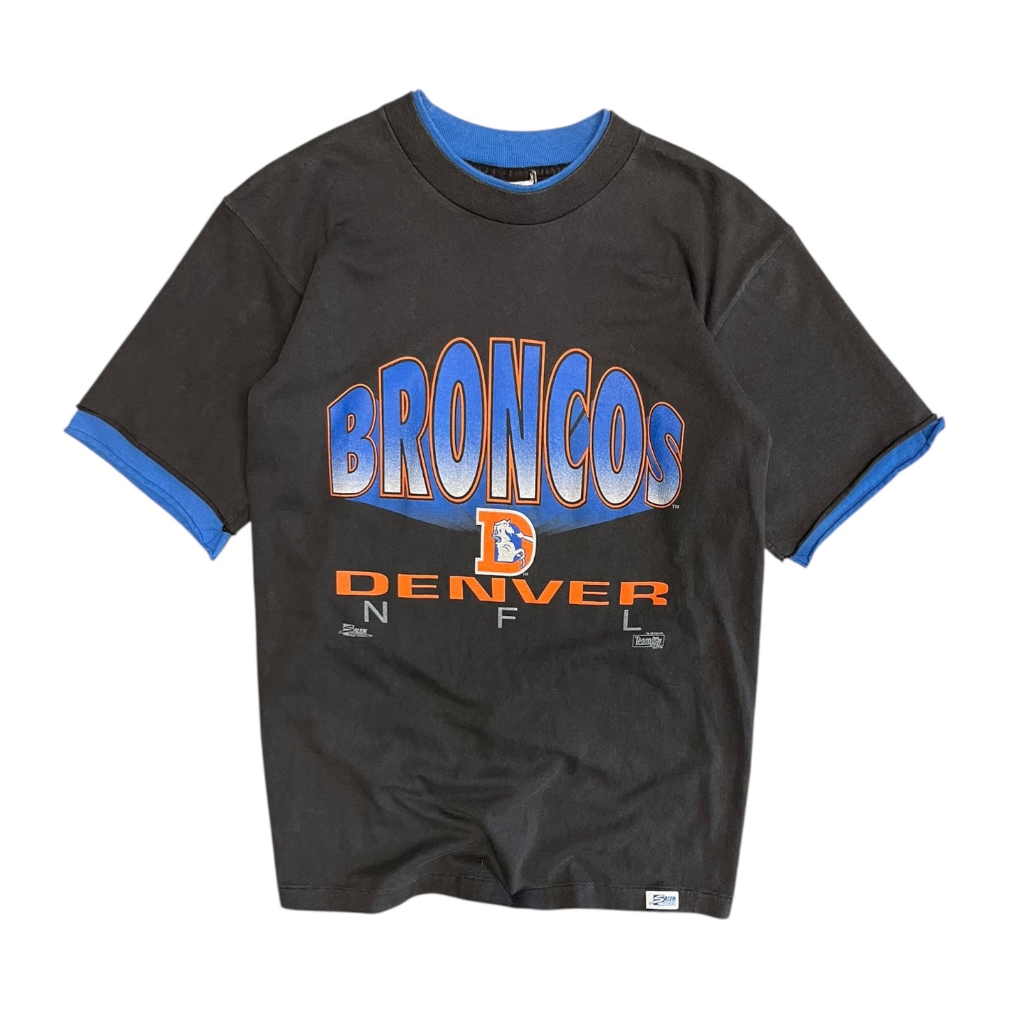 Y2K Denver Broncos Spell Out Double Layer Tee