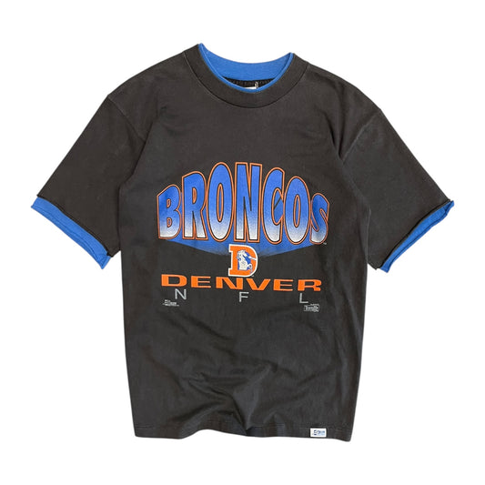 Y2K Denver Broncos Spell Out Double Layer Tee