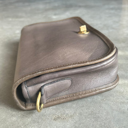 Coach 90s Grey Penny Pocket Turnlock Bag
