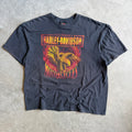 Harley Davidson Legendary Flame Eagle Spell Out Emblem Shirt