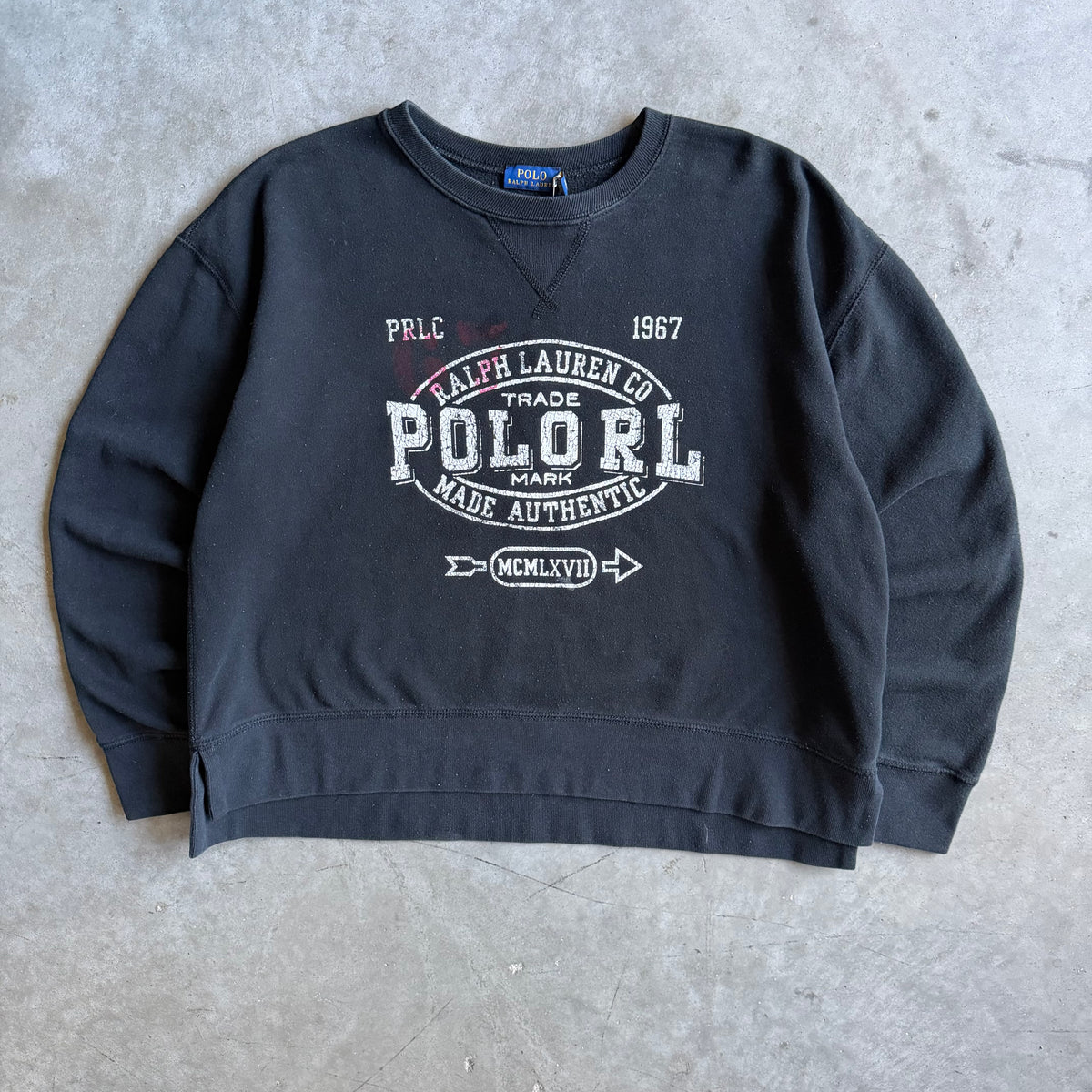 Polo Ralph Lauren Boxy Fit Trademark Logo Print Sweatshirt