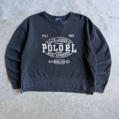 Polo Ralph Lauren Boxy Fit Trademark Logo Print Sweatshirt