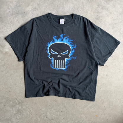 Y2K Marvel Punisher Flame Logo Tee