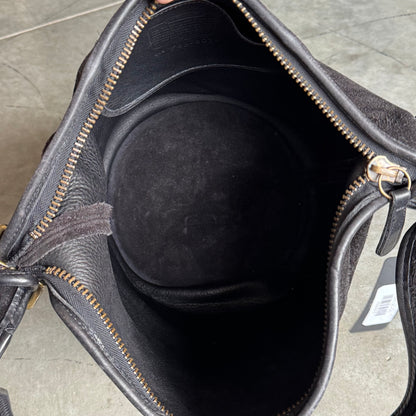 Coach 1996 RARE Berkeley Duffle Rough Out Black