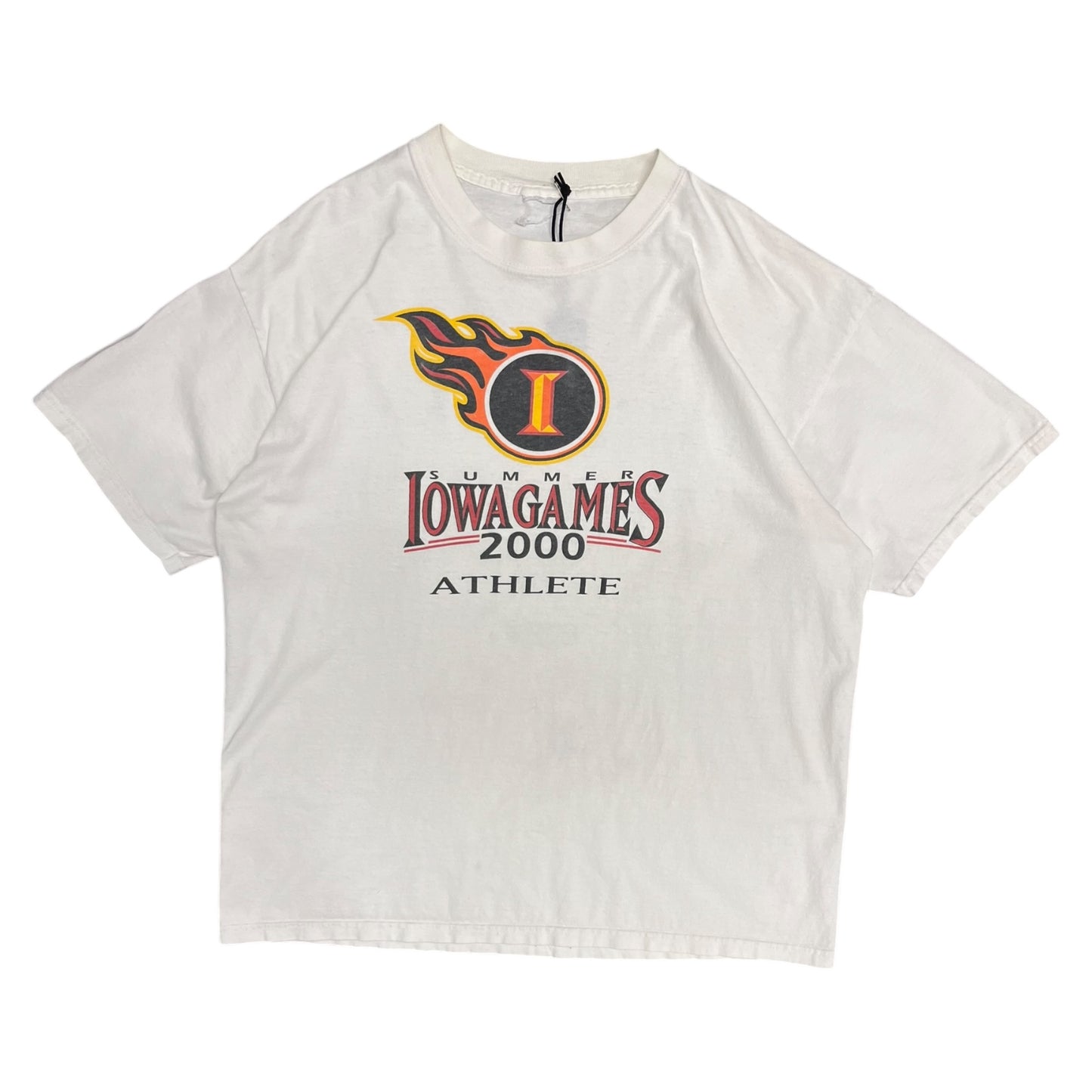 Vintage Summer Iowa Games Titans Logo Rip T Shirt