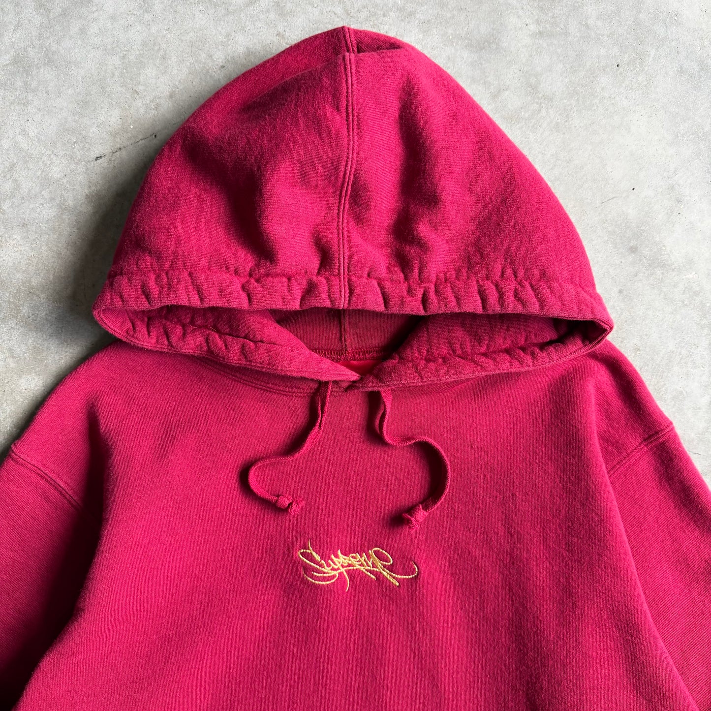 Supreme SS19 Tag Logo Hoodie - Cardinal