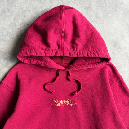 Supreme SS19 Tag Logo Hoodie - Cardinal