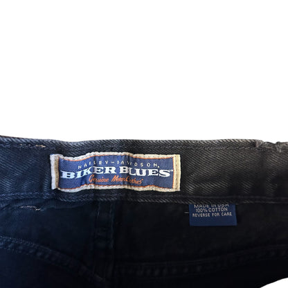 Vintage Women’s Harley Davidson Biker Blues Black Jeans