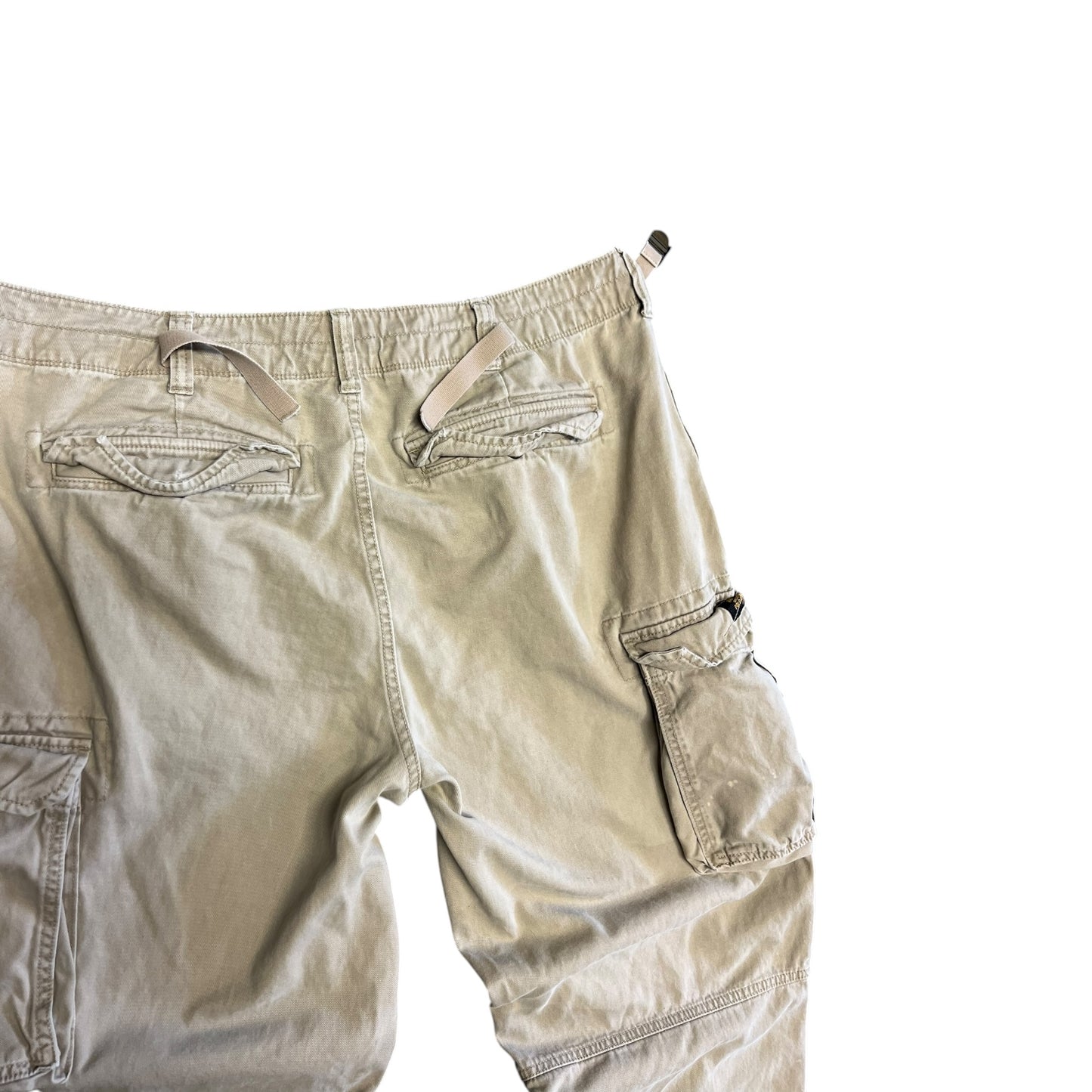 Y2K Polo Jeans Co Parachute Khaki Cargo Pants