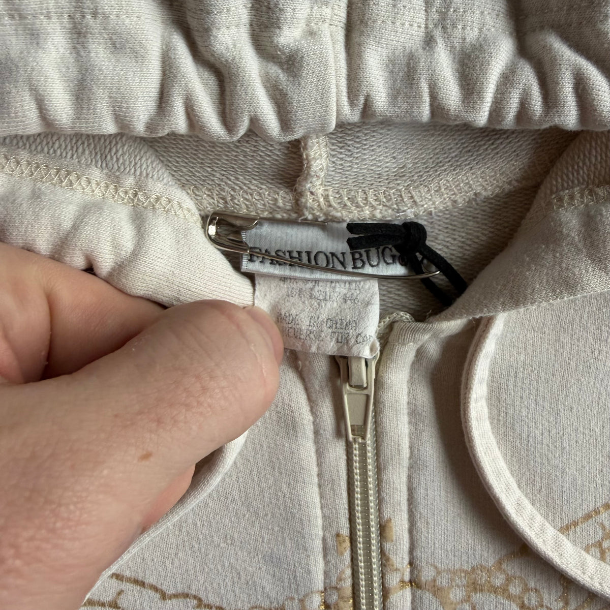 Women’s Y2K Fashion Bug “American Angel” Zip Up Hoodie