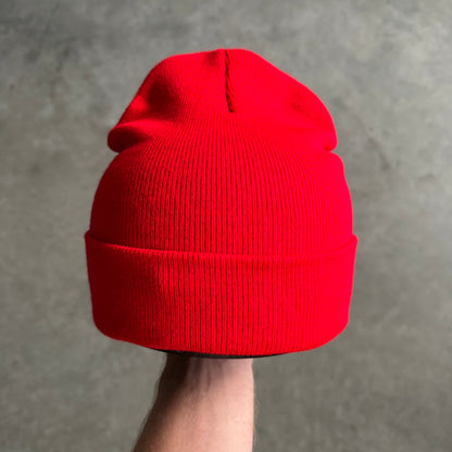 Chrome Hearts Spell Out Red Beanie