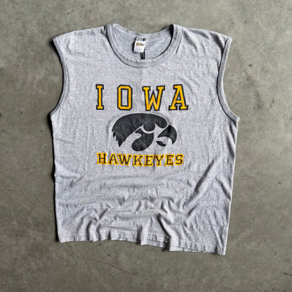 Vintage Iowa Hawkeyes Logo & Spell-Out Tank Top