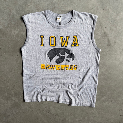 Vintage Iowa Hawkeyes Logo & Spell-Out Tank Top