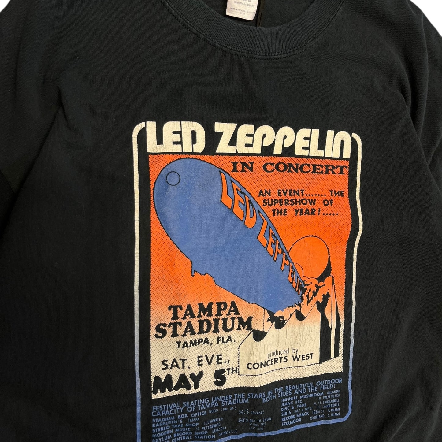 Y2K Led Zeppelin In Concert Sold Out Tee