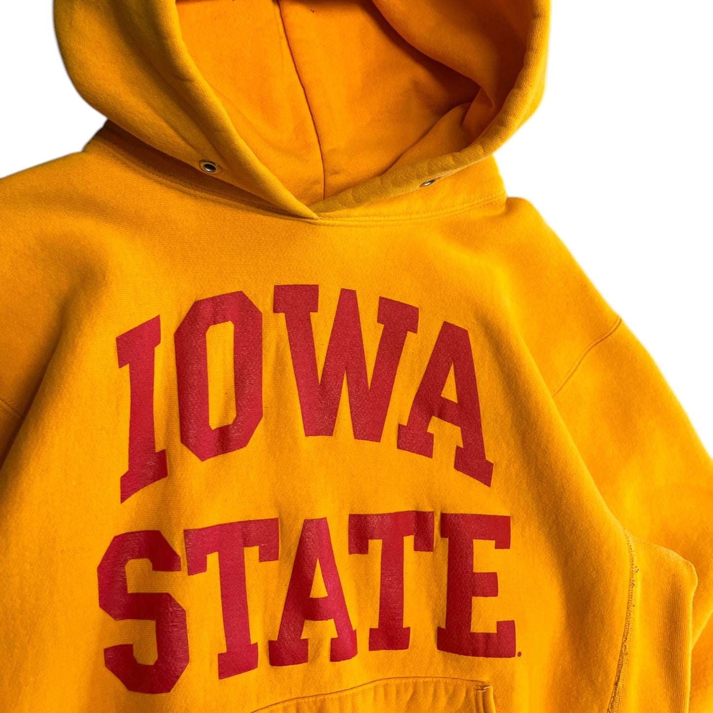 Vintage Cotton Exchange Yellow Iowa State Cyclones Spell Out Hoodie