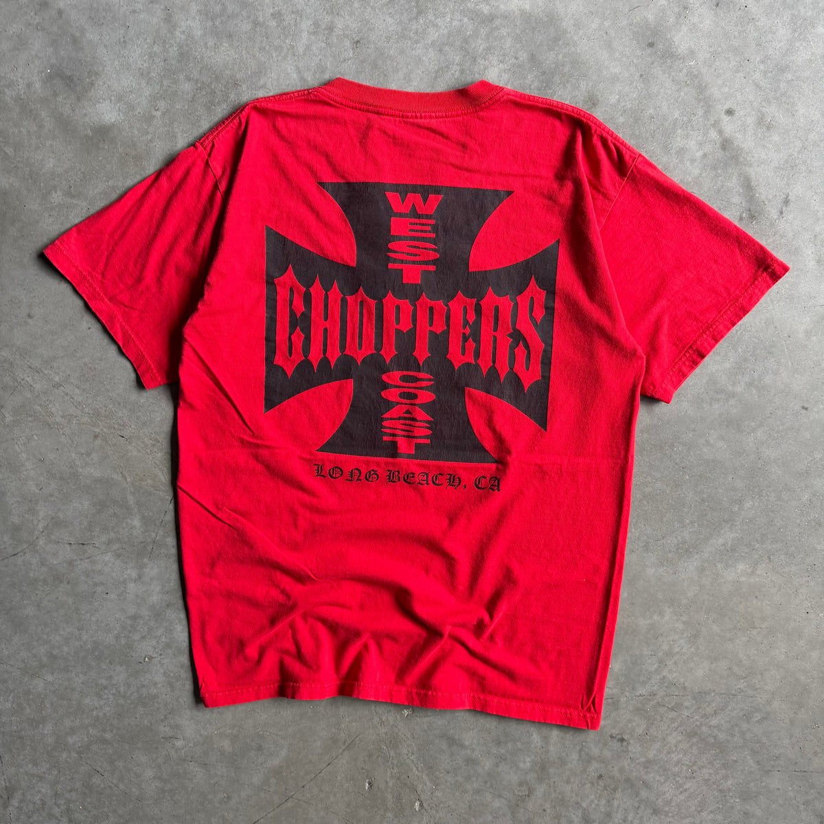 Y2K West Coast Choppers Red Tee