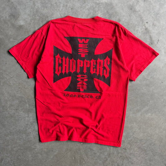 Y2K West Coast Choppers Red Tee