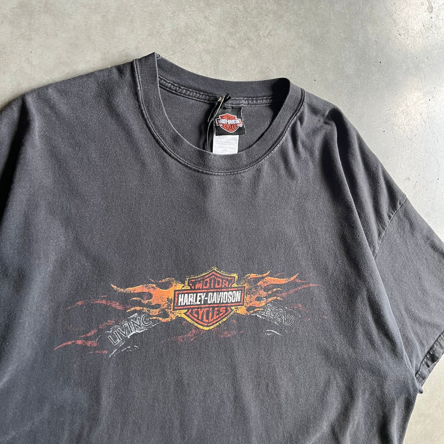 Vintage Harley Davidson Flame Emblem Chi Town T Shirt
